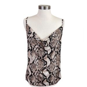 Wild Love Snake Print Cowl Neck Tank Top! Size Medium. 🐍